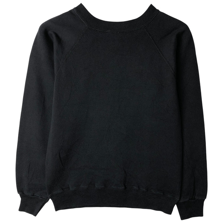 Vintage 90'S Hanes HER WAY plain blank sweatshirt, Made in USA, Women's Size Small cotton black type Vintage Second Hand