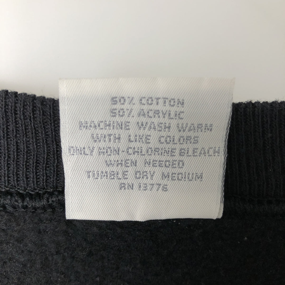 Vintage 90'S Hanes HER WAY plain blank sweatshirt, Made in USA, Women's Size Small cotton black type Vintage Second Hand