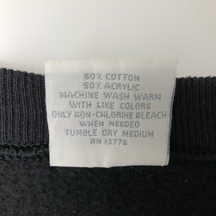 Vintage 90'S Hanes HER WAY plain blank sweatshirt, Made in USA, Women's Size Small cotton black type Vintage Second Hand