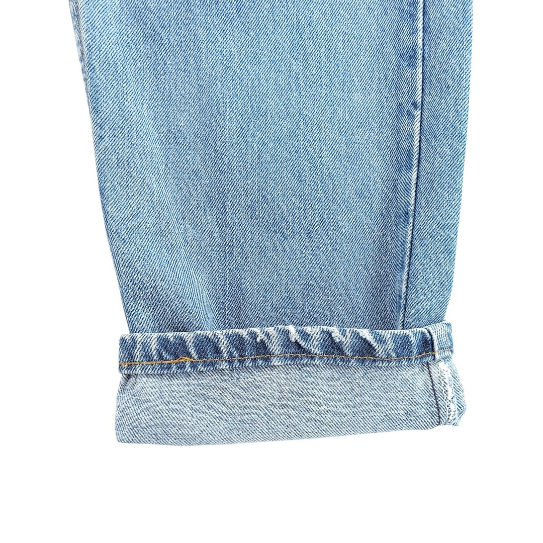 00'S Levi's 560 LOOSE FIT STRAIGHT LEG tapered denim pants, women's L (w29) equivalent cotton blue type Vintage Second Hand