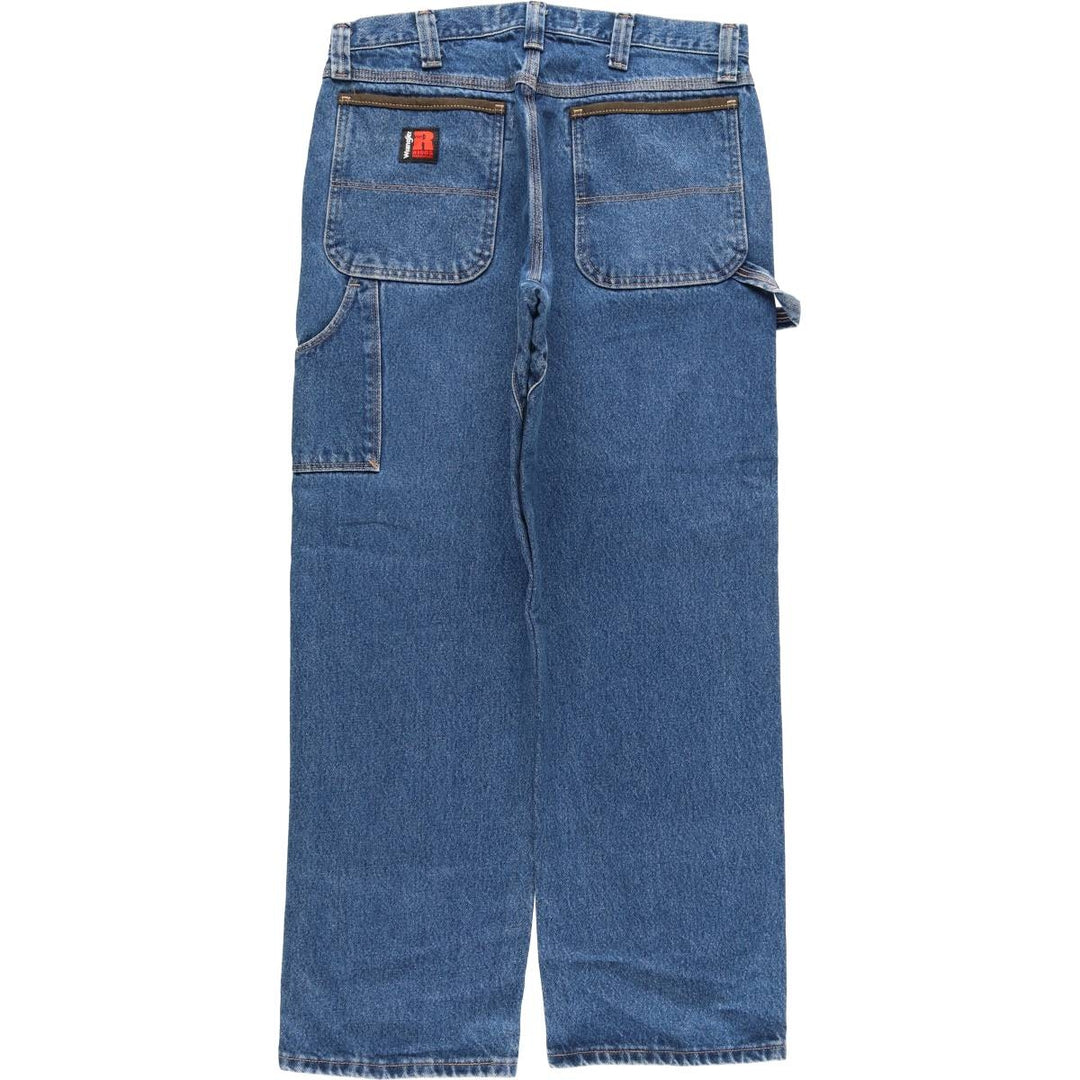 Wrangler RIGGS WORKWEAR Denim Painter Pants Men's W34 equivalent cotton blue type Vintage Second Hand