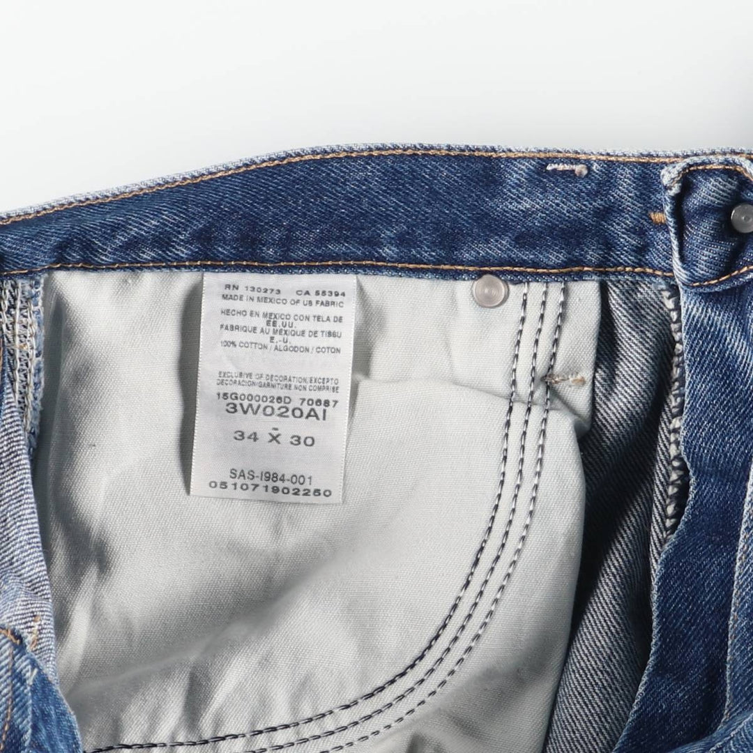 Wrangler RIGGS WORKWEAR Denim Painter Pants Men's W34 equivalent cotton blue type Vintage Second Hand