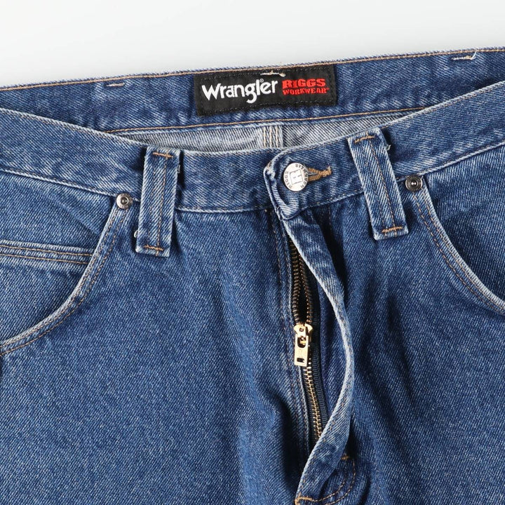 Wrangler RIGGS WORKWEAR Denim Painter Pants Men's W34 equivalent cotton blue type Vintage Second Hand