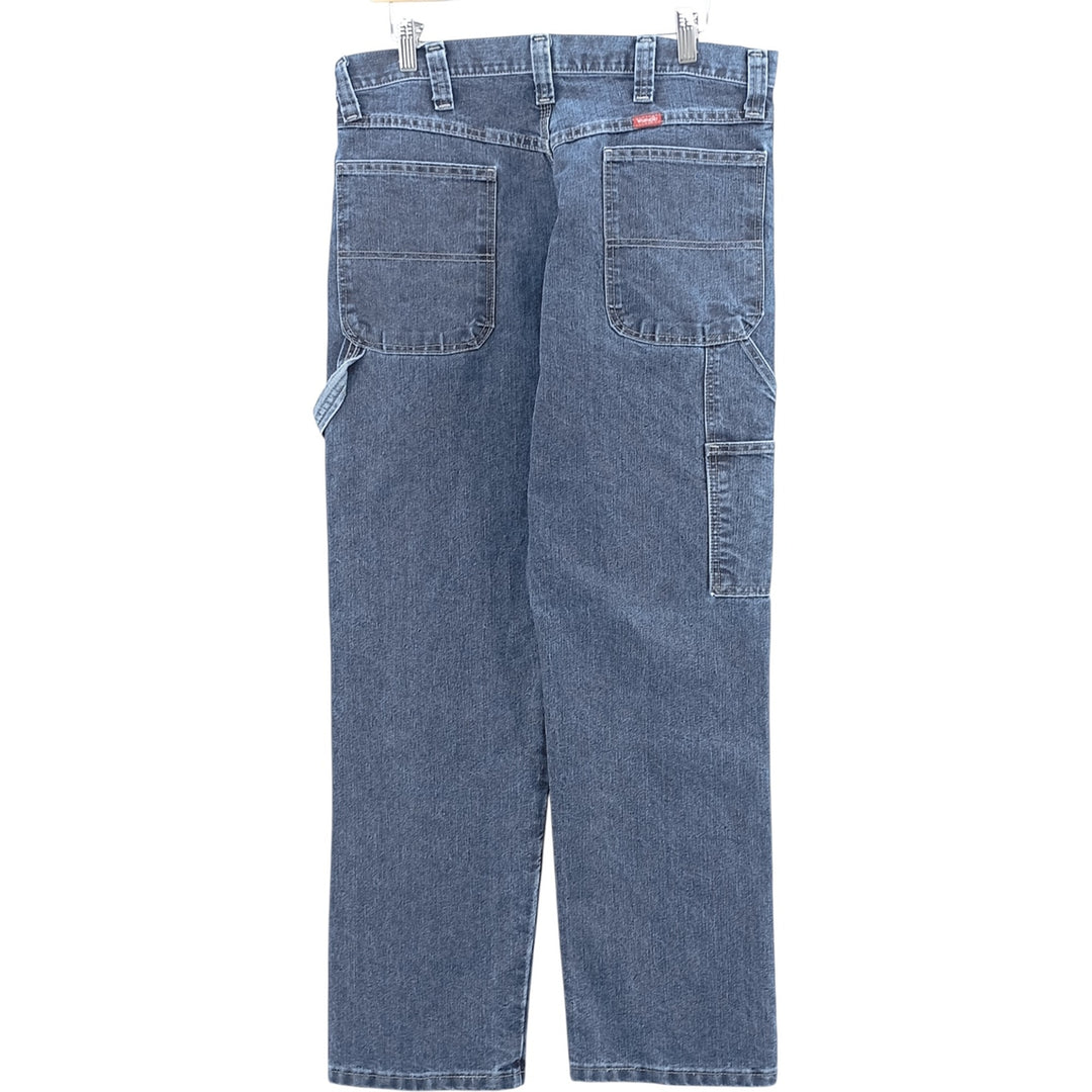 00'S Wrangler Denim Painter Pants Men's W35 cotton black type Vintage Second Hand