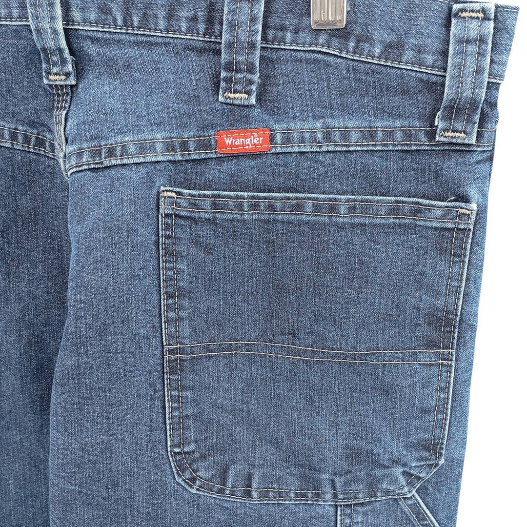 00'S Wrangler Denim Painter Pants Men's W35 cotton black type Vintage Second Hand