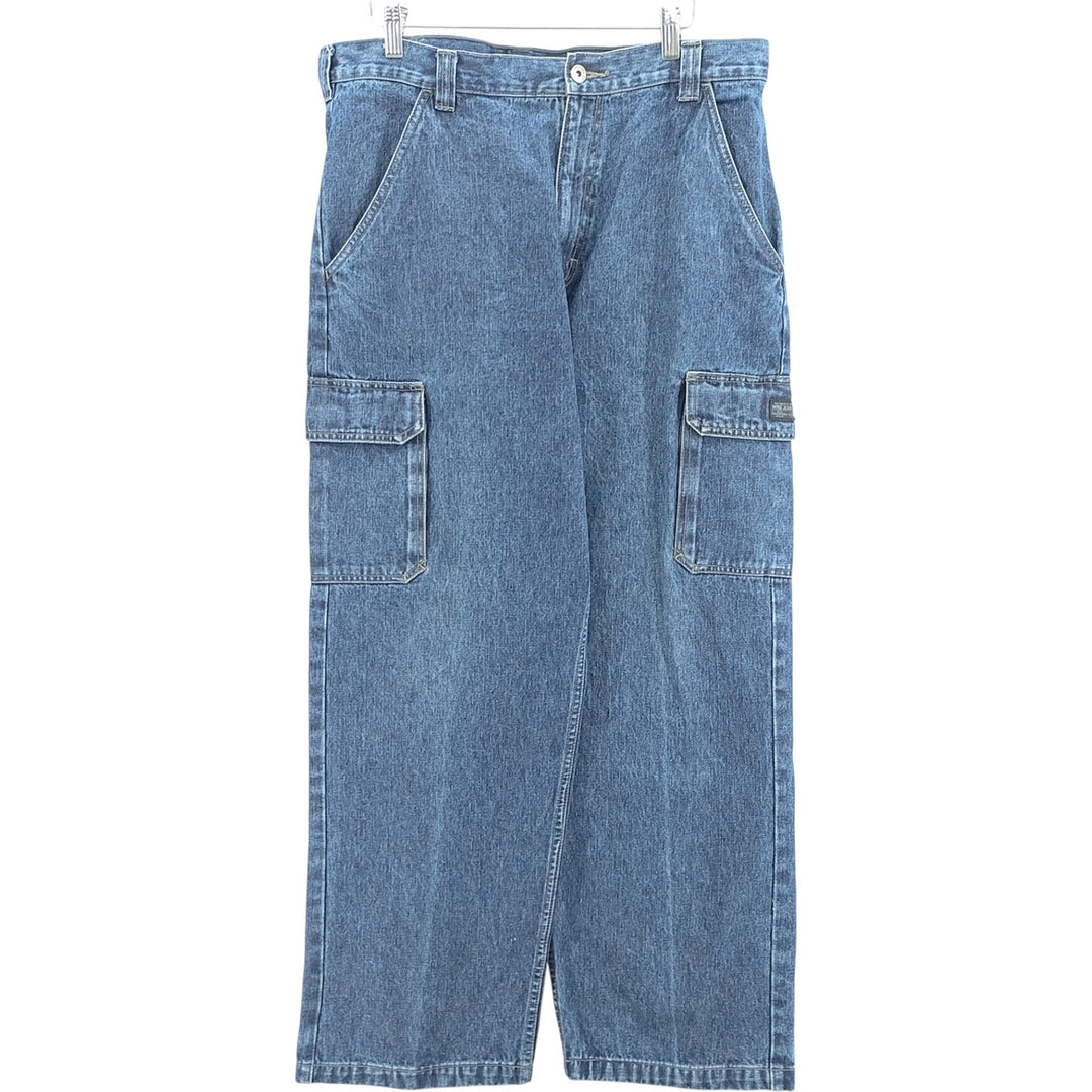Wrangler Men's Denim Cargo Pants, Size W35 cotton blue type Vintage Second Hand