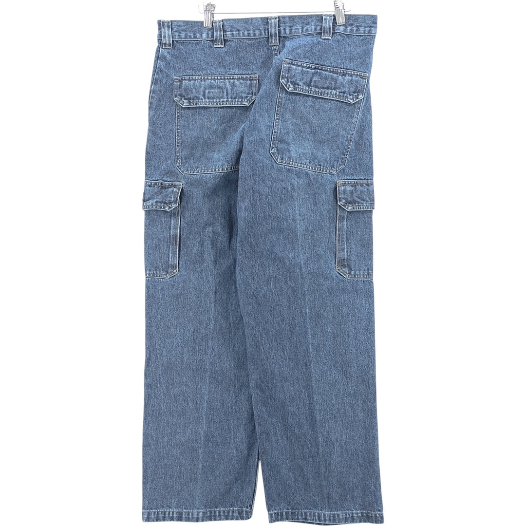 Wrangler Men's Denim Cargo Pants, Size W35 cotton blue type Vintage Second Hand