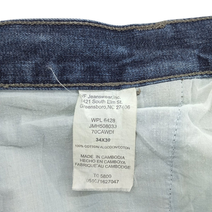 Wrangler Men's Denim Cargo Pants, Size W35 cotton blue type Vintage Second Hand