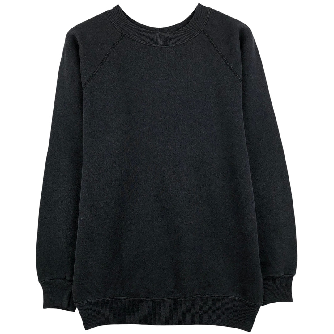 Vintage 90'S Hanes blank sweatshirt, made in the USA, size M, men's. cotton black type Vintage Second Hand