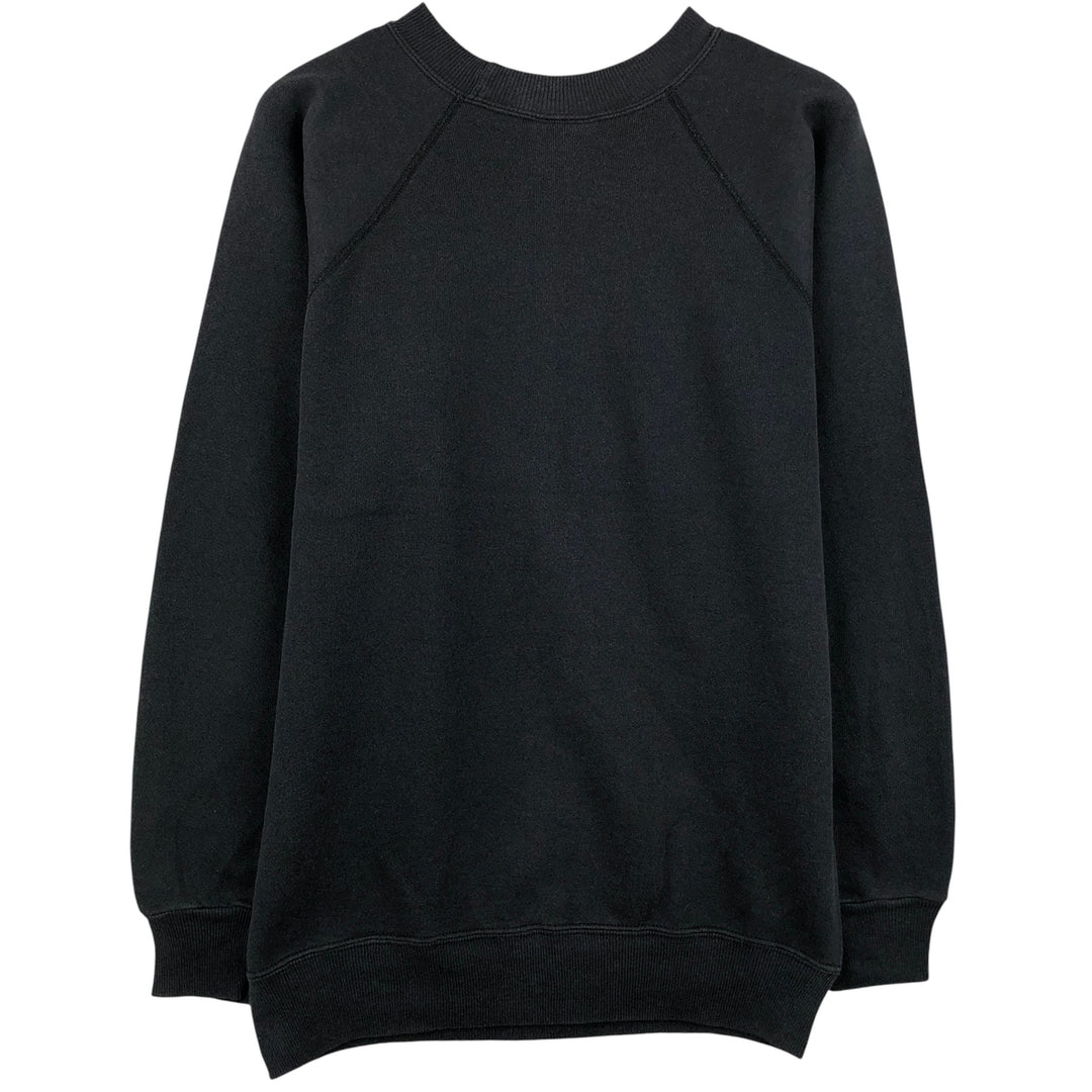 Vintage 90'S Hanes blank sweatshirt, made in the USA, size M, men's. cotton black type Vintage Second Hand
