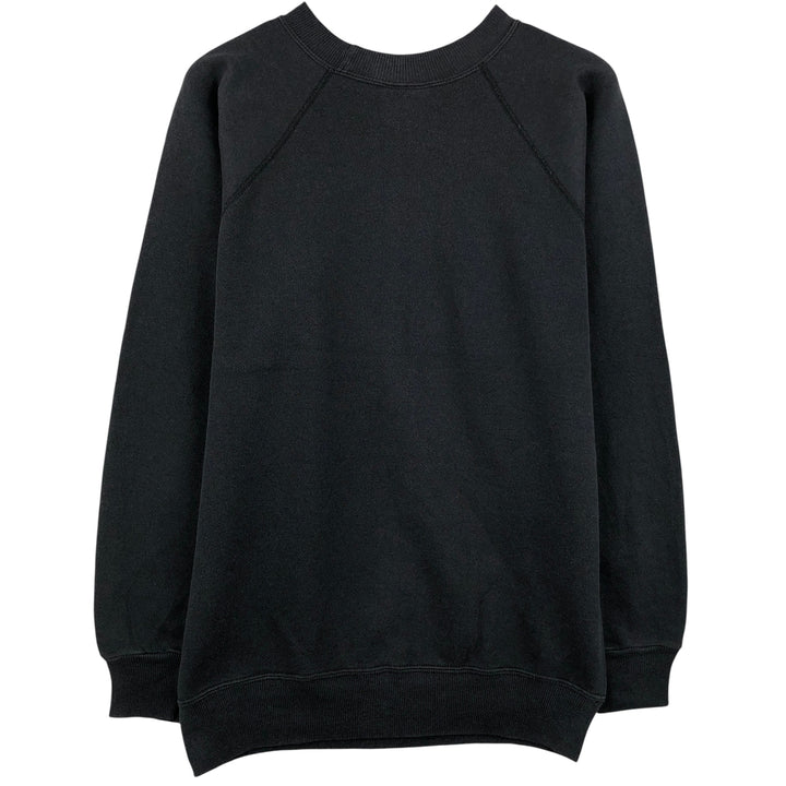Vintage 90'S Hanes blank sweatshirt, made in the USA, size M, men's. cotton black type Vintage Second Hand