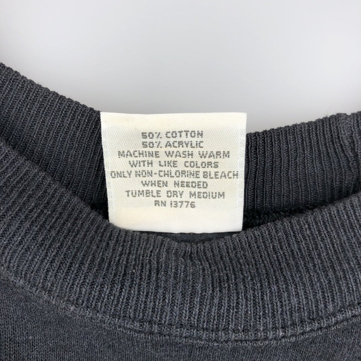 Vintage 90'S Hanes blank sweatshirt, made in the USA, size M, men's. cotton black type Vintage Second Hand