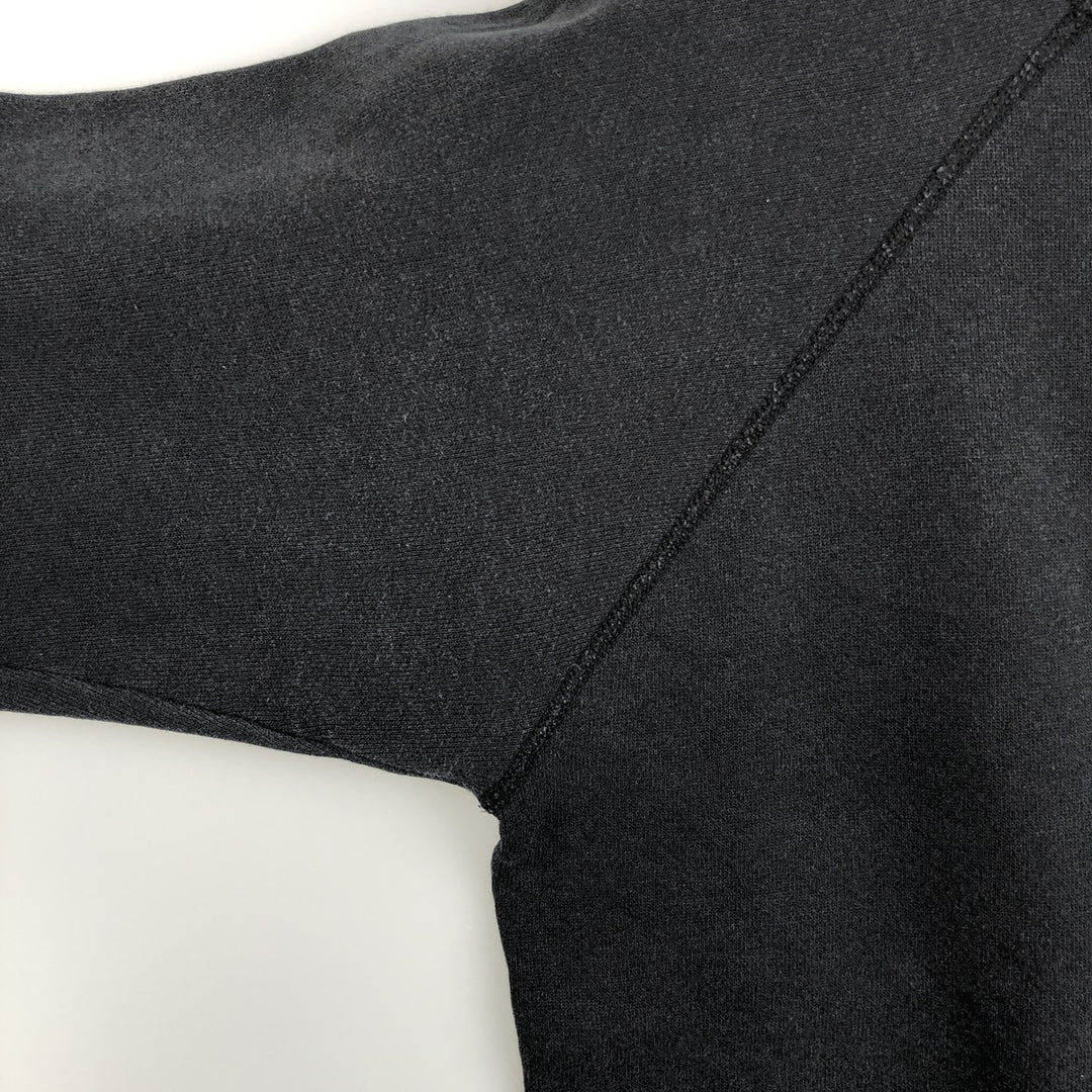 Vintage 90'S Hanes blank sweatshirt, made in the USA, size M, men's. cotton black type Vintage Second Hand