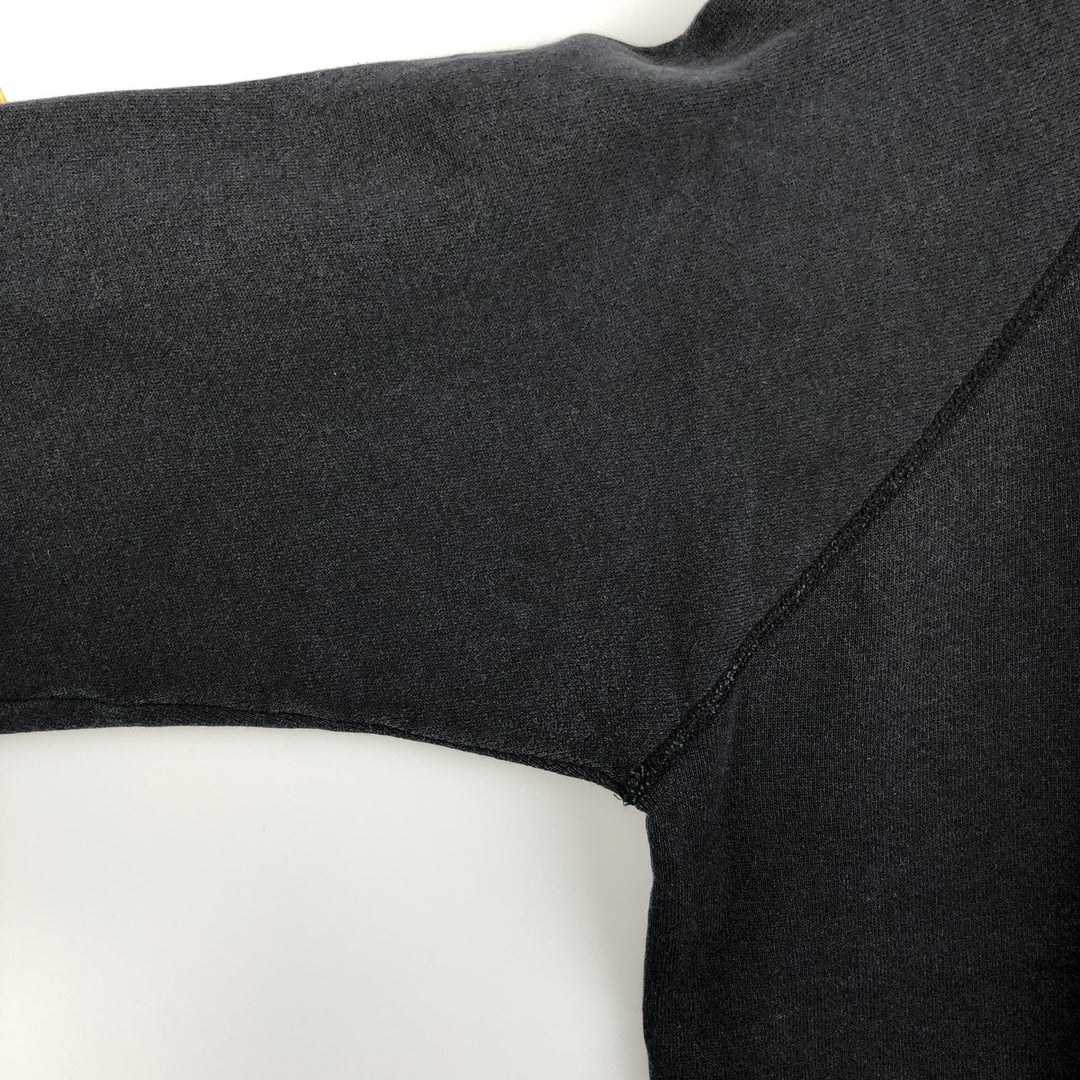 Vintage 90'S Hanes blank sweatshirt, made in the USA, size M, men's. cotton black type Vintage Second Hand