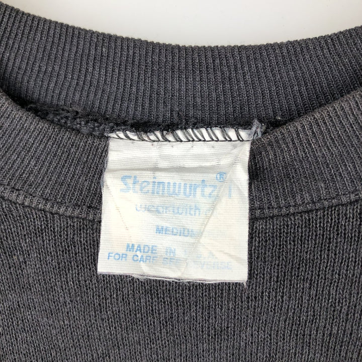 Vintage 1980'S Steinwurtzel blank sweatshirt, made in the USA, size M, men's acrylic black type Vintage Second Hand