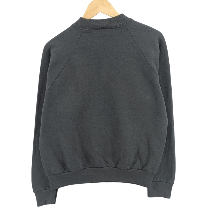 Vintage 90'S Fruit of the Loom plain blank sweatshirt, made in the USA, size M, women's. cotton black type Vintage Second Hand