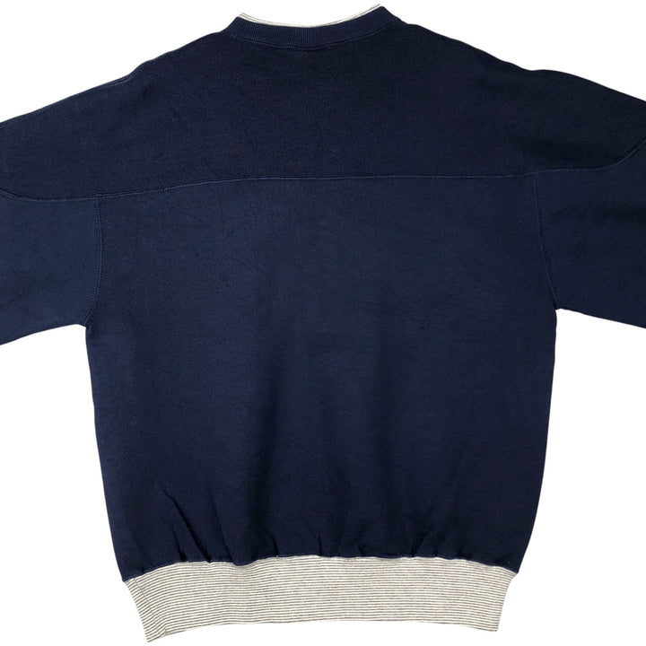 90'S Russell sweatshirt, made in USA, men's size L, vintage cotton navy blue type Vintage Second Hand