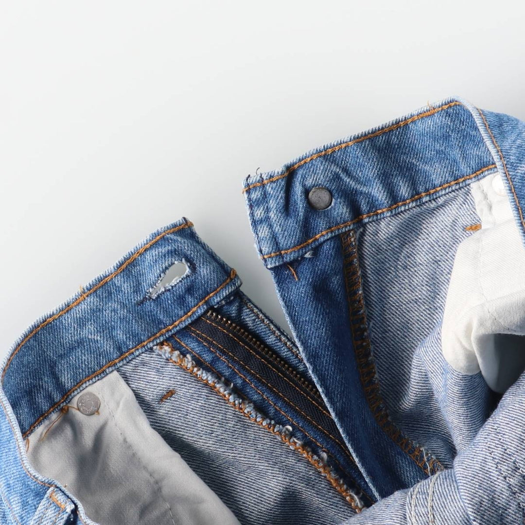 Vintage 80s-90'S Levi's tapered denim pants, men's size W32 unclear blue type Vintage Second Hand