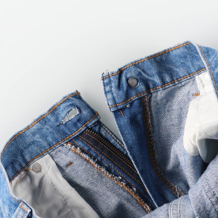 Vintage 80s-90'S Levi's tapered denim pants, men's size W32 unclear blue type Vintage Second Hand