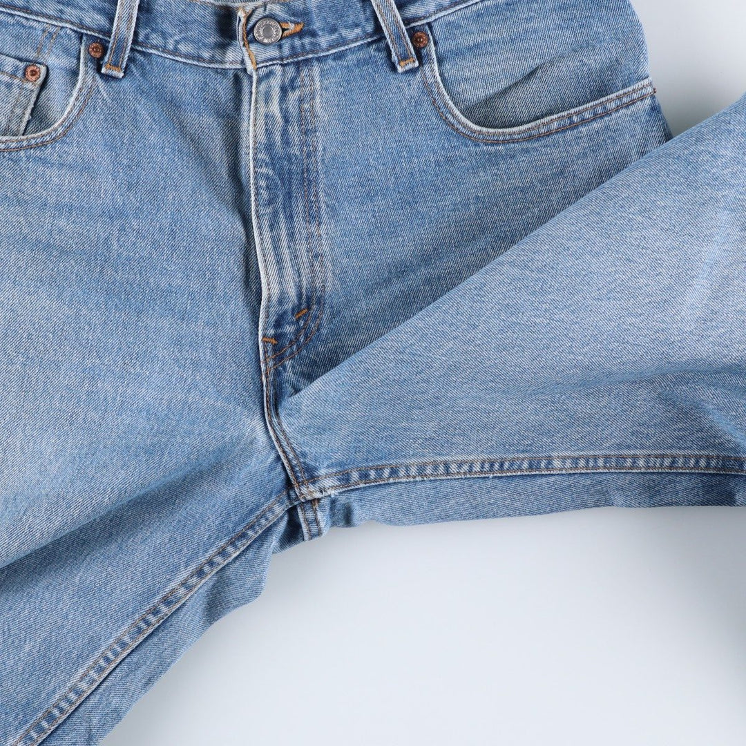 00'S Levi's 560 LOOSE FIT TAPERED LEG tapered denim pants made in the USA, men's size w34 cotton blue type Vintage Second Hand