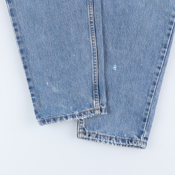 00'S Levi's 560 LOOSE FIT TAPERED LEG tapered denim pants made in the USA, men's size w34 cotton blue type Vintage Second Hand