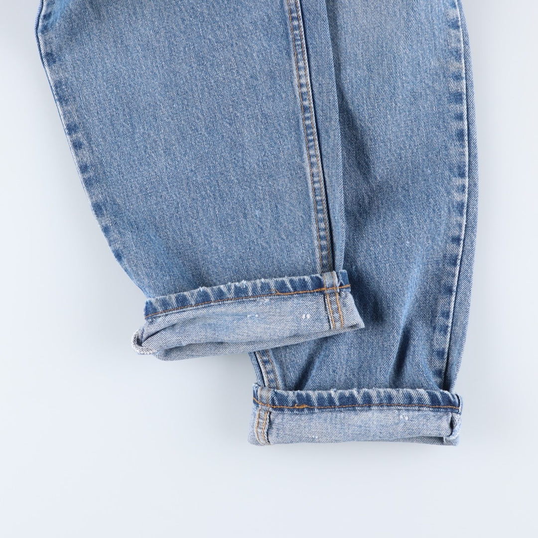 00'S Levi's 560 LOOSE FIT TAPERED LEG tapered denim pants made in the USA, men's size w34 cotton blue type Vintage Second Hand