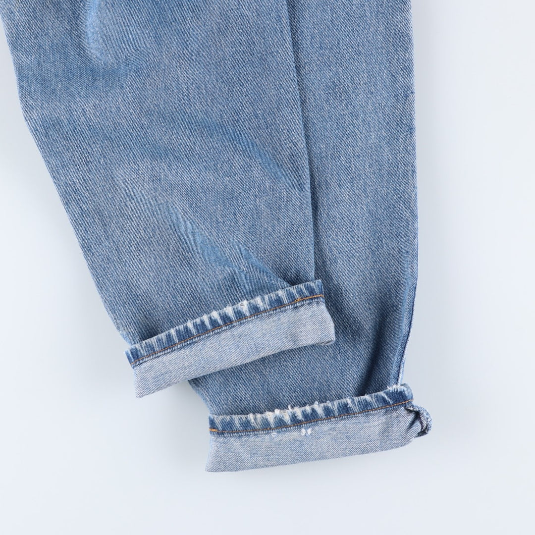 00'S Levi's 560 LOOSE FIT TAPERED LEG tapered denim pants made in the USA, men's size w34 cotton blue type Vintage Second Hand