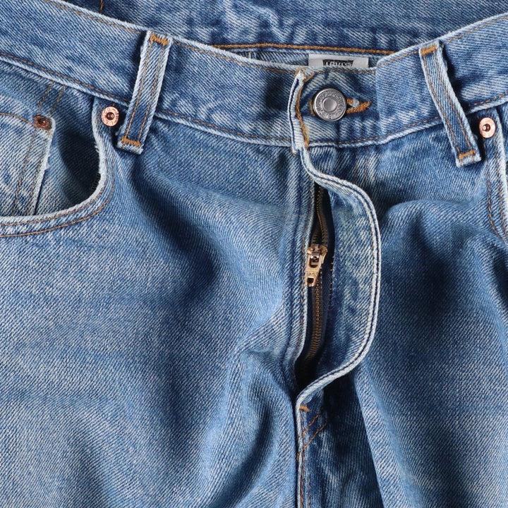 00'S Levi's 560 LOOSE FIT TAPERED LEG tapered denim pants made in the USA, men's size w34 cotton blue type Vintage Second Hand
