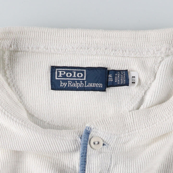 Ralph Lauren POLO by Ralph Lauren ribbed henley knit sweater, men's size XXL / eaa481004