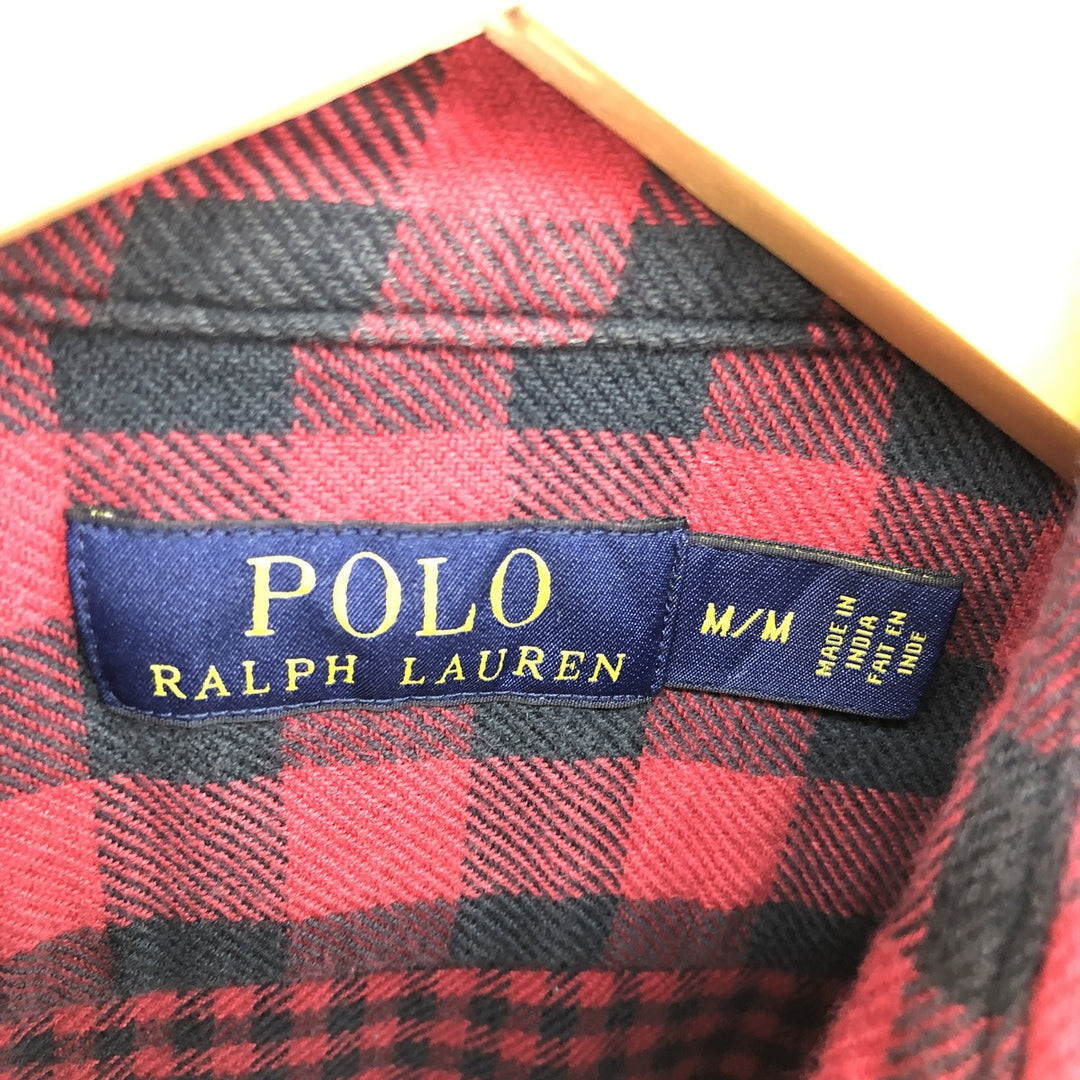 Ralph Lauren POLO RALPH LAUREN Buffalo Check Long Sleeve Flannel Check Shirt Men's M / eaa481027