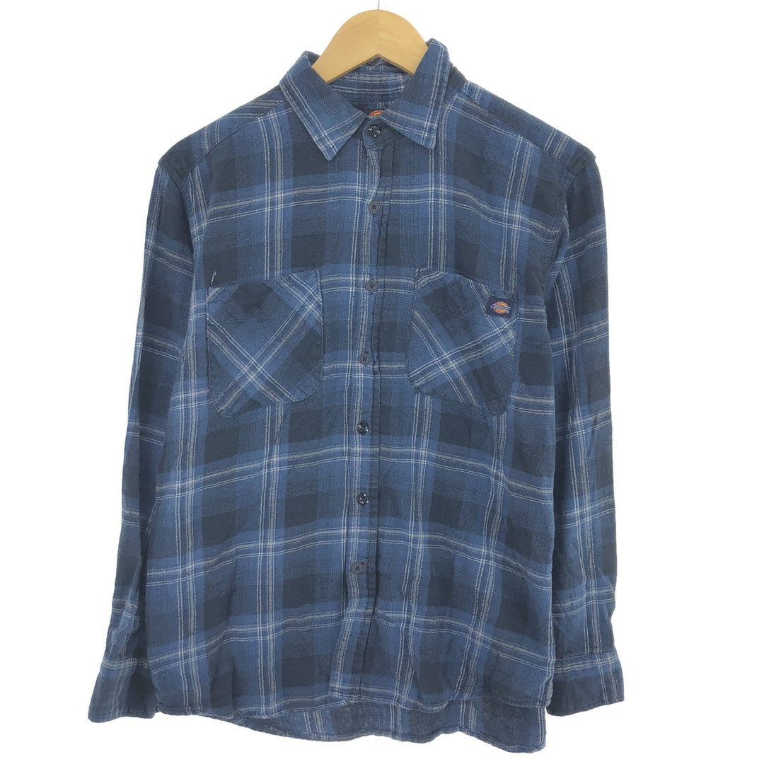 Dickies Long Sleeve Light Nell Check Shirt Men's M Size / eaa481036