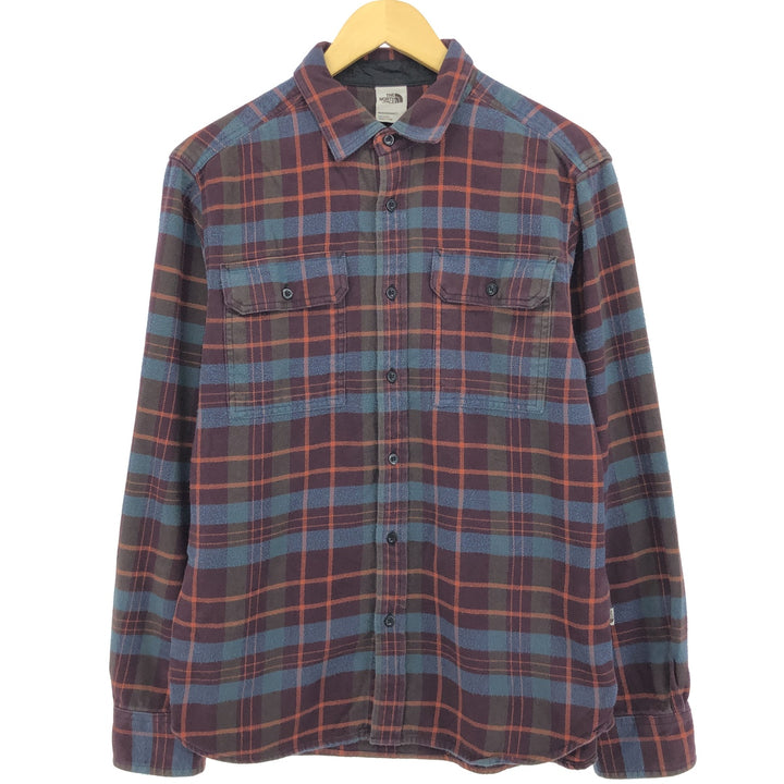 THE NORTH FACE Long Sleeve Flannel Check Shirt Men's M Size / eaa481042