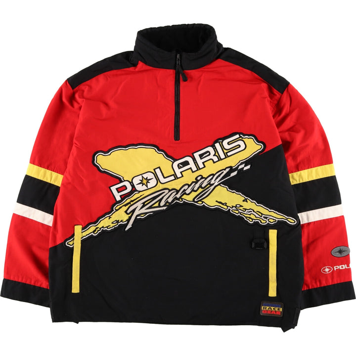PURE POLARIS Half Zip Nylon Pullover Racing Jacket Men's L equivalent /eaa481131