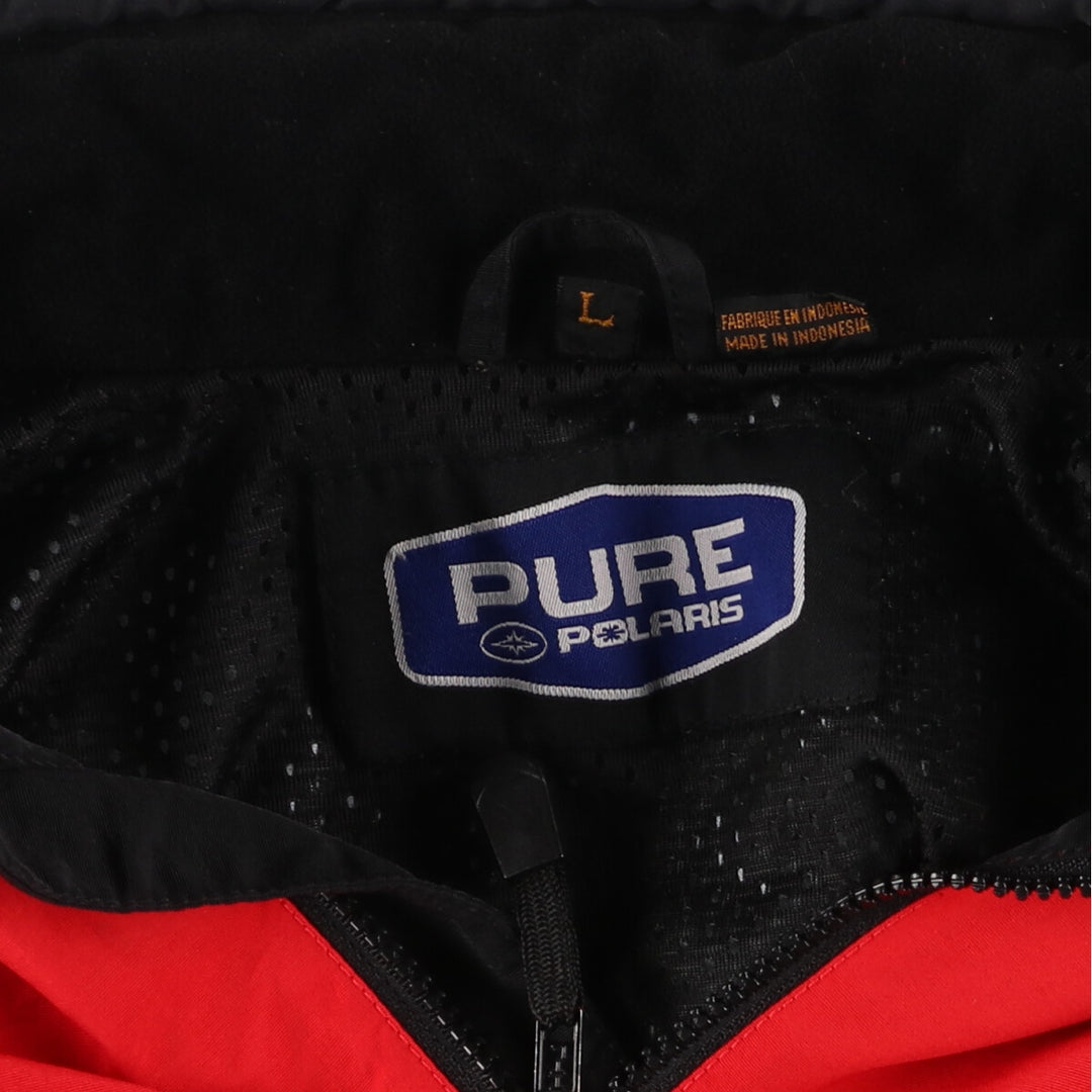 PURE POLARIS Half Zip Nylon Pullover Racing Jacket Men's L equivalent /eaa481131