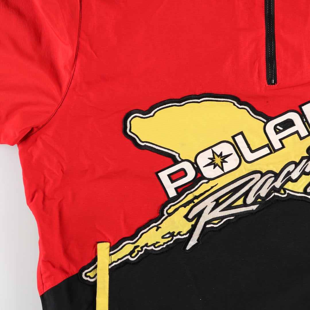 PURE POLARIS Half Zip Nylon Pullover Racing Jacket Men's L equivalent /eaa481131