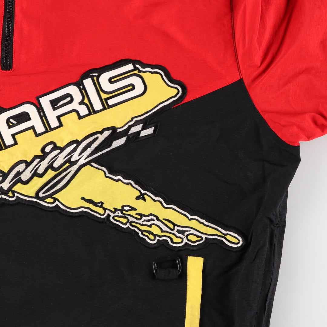 PURE POLARIS Half Zip Nylon Pullover Racing Jacket Men's L equivalent /eaa481131