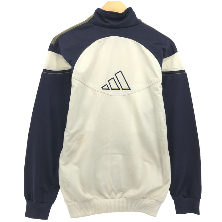 00'S adidas back logo jersey track jacket men's size M polyester ivory Vintage Second Hand
