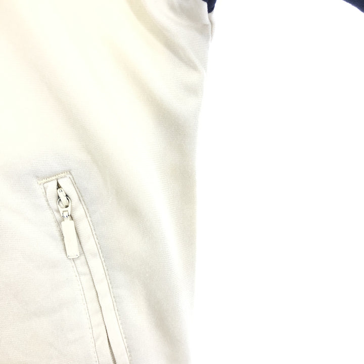 00'S adidas back logo jersey track jacket men's size M polyester ivory Vintage Second Hand