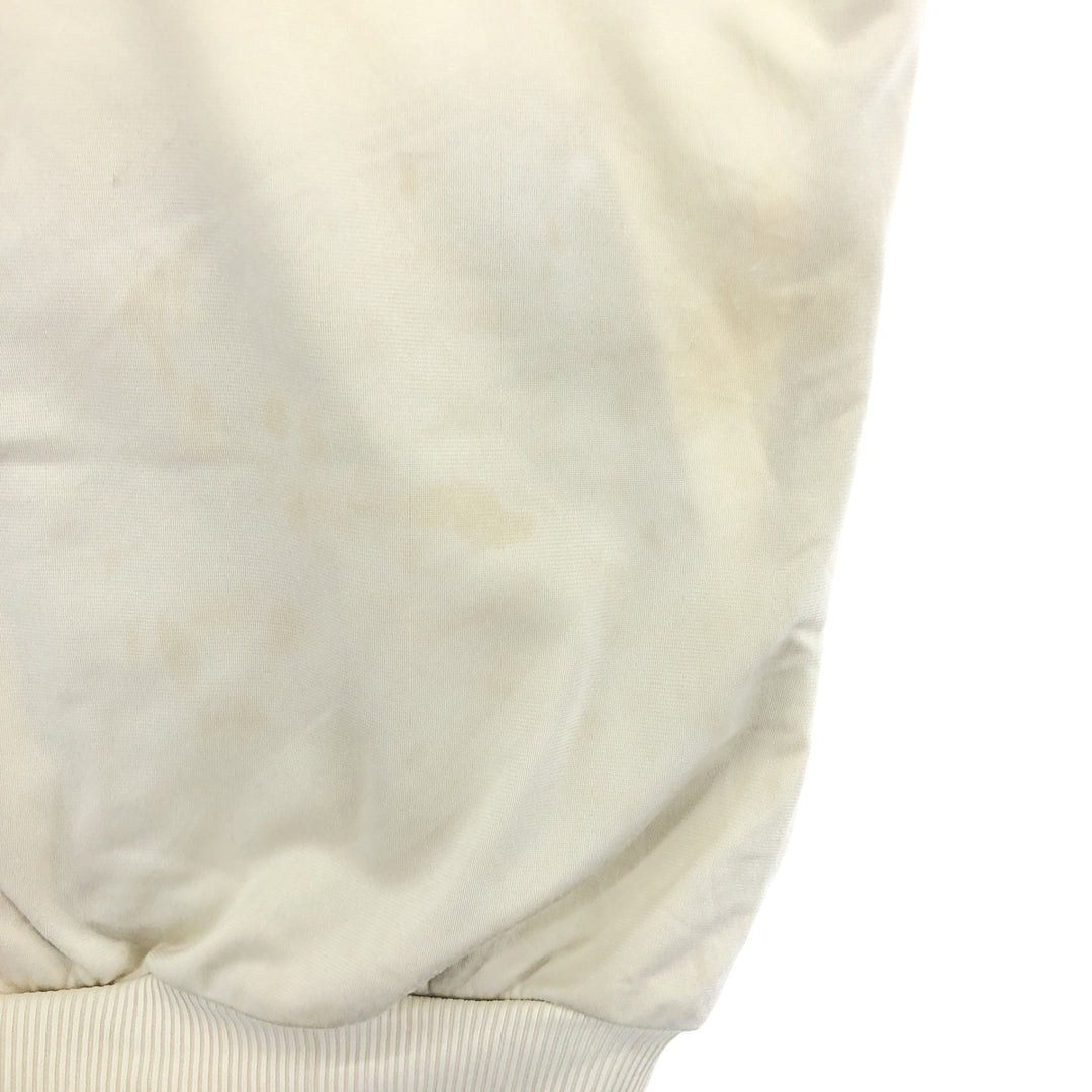 00'S adidas back logo jersey track jacket men's size M polyester ivory Vintage Second Hand