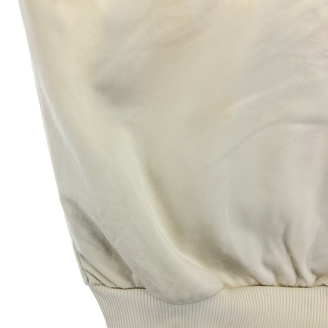 00'S adidas back logo jersey track jacket men's size M polyester ivory Vintage Second Hand