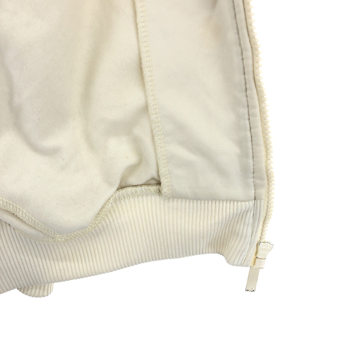 00'S adidas back logo jersey track jacket men's size M polyester ivory Vintage Second Hand