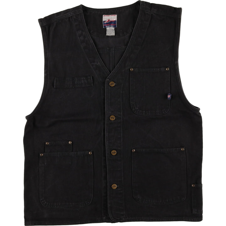 JEANS WEST denim vest, men's size L /eaa481164