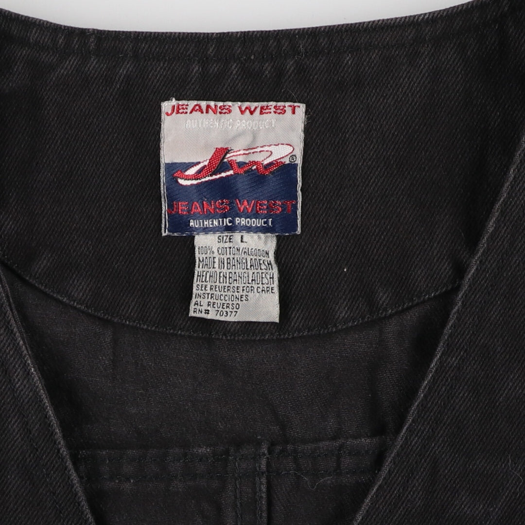 JEANS WEST denim vest, men's size L /eaa481164