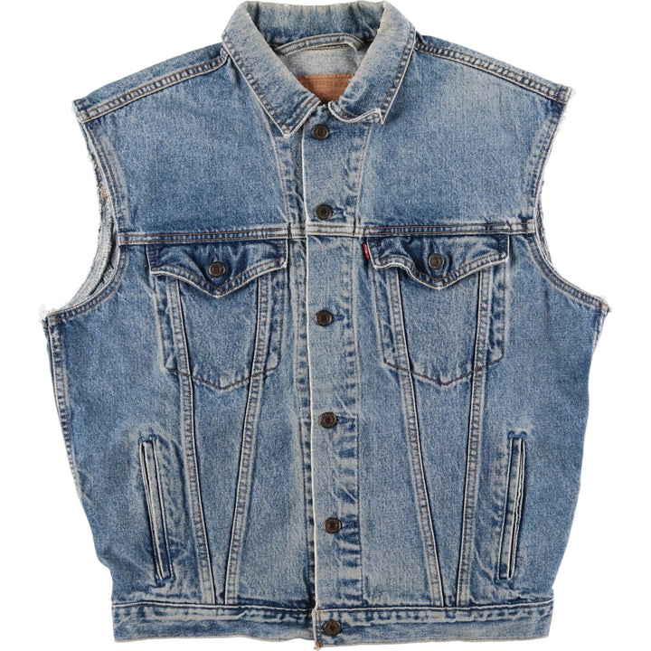 90'S Levi's 75525-4891 denim vest made in Canada, men's size S, vintage /eaa481169