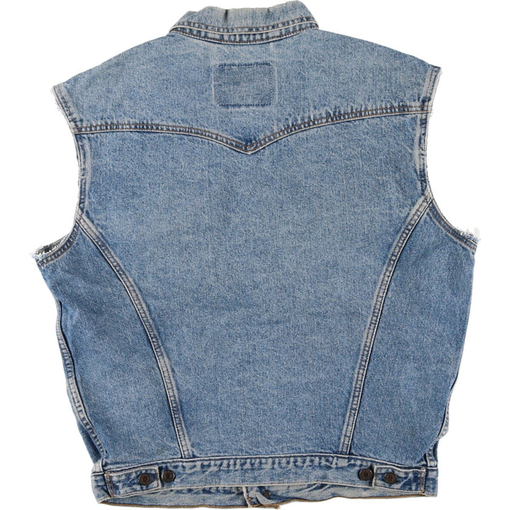 90'S Levi's 75525-4891 denim vest made in Canada, men's size S, vintage /eaa481169