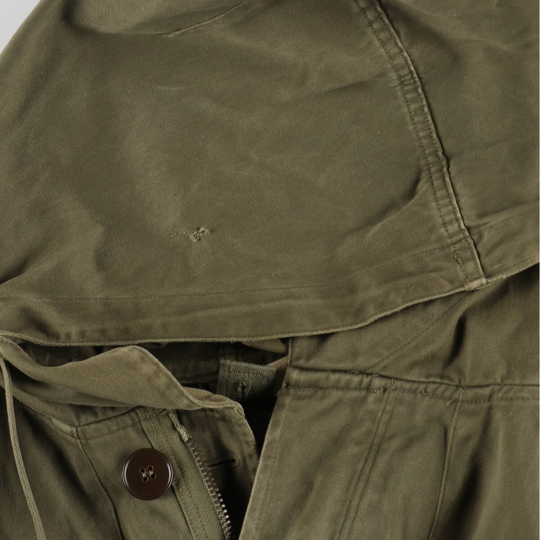 Genuine French military M-64 hooded military field jacket, men's size L / eaa481171