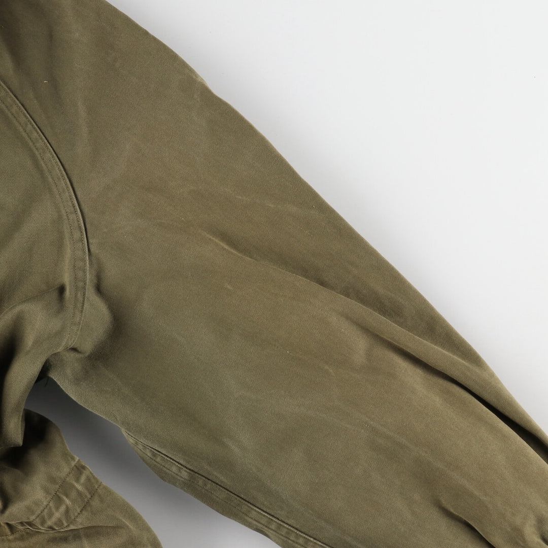 Genuine French military M-64 hooded military field jacket, men's size L / eaa481171