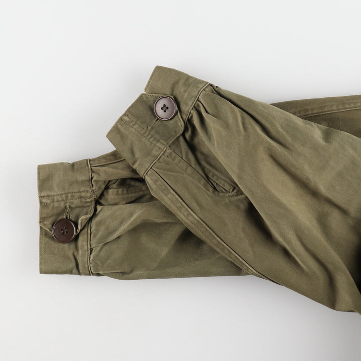 Genuine French military M-64 hooded military field jacket, men's size L / eaa481171