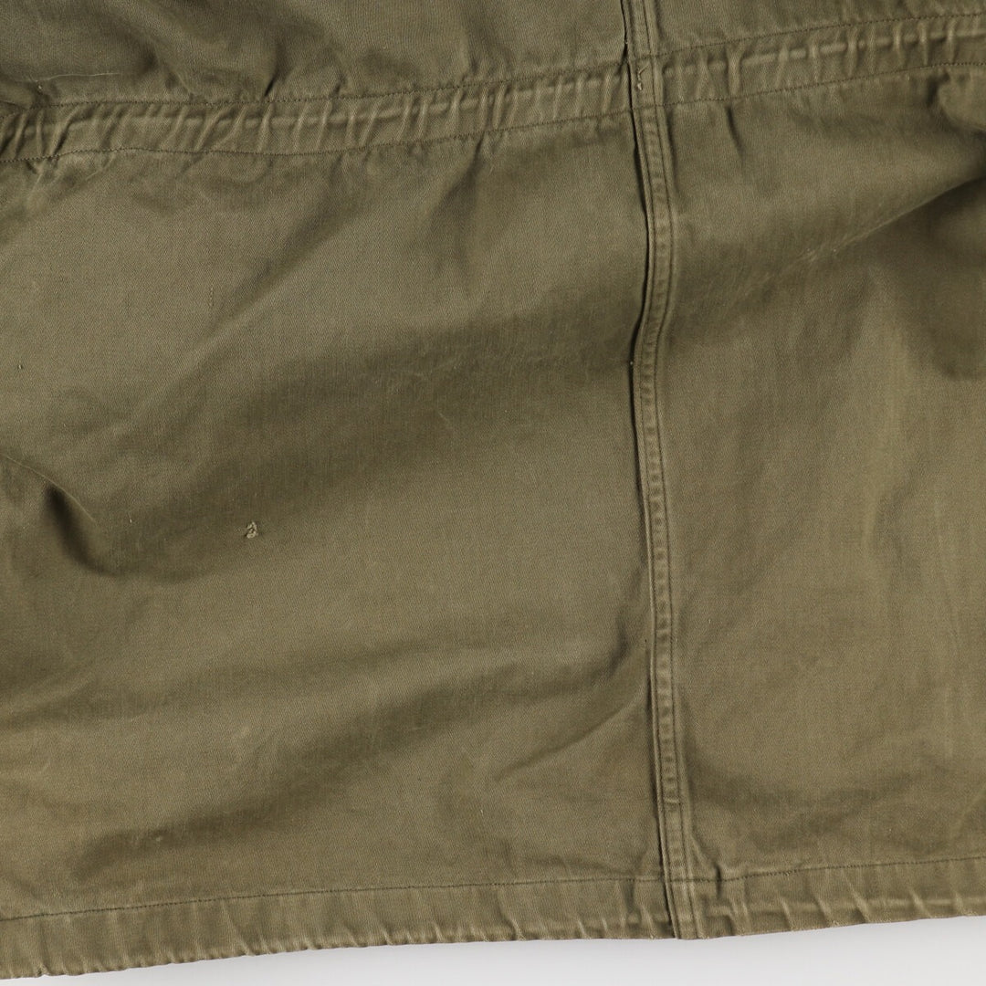 Genuine French military M-64 hooded military field jacket, men's size L / eaa481171