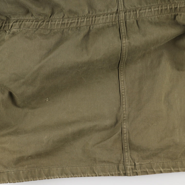 Genuine French military M-64 hooded military field jacket, men's size L / eaa481171